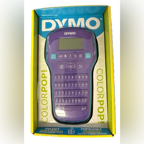 DYMO COLORPOP Color Label Maker, Handheld, Purple並行輸入 DYMO COLORPOP! Color Label Maker Combo Pack, Handheld, Purple